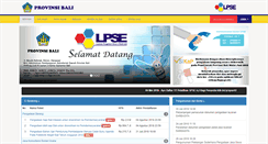 Desktop Screenshot of lpse.baliprov.go.id